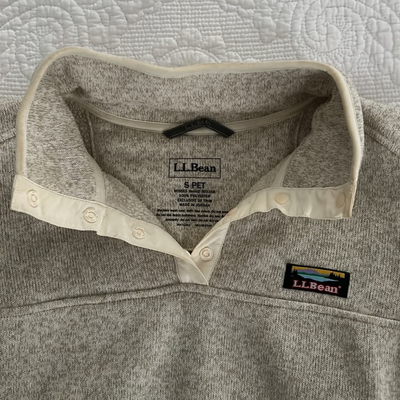 LL Bean sweater fleece pullover - Picture 2 of 4